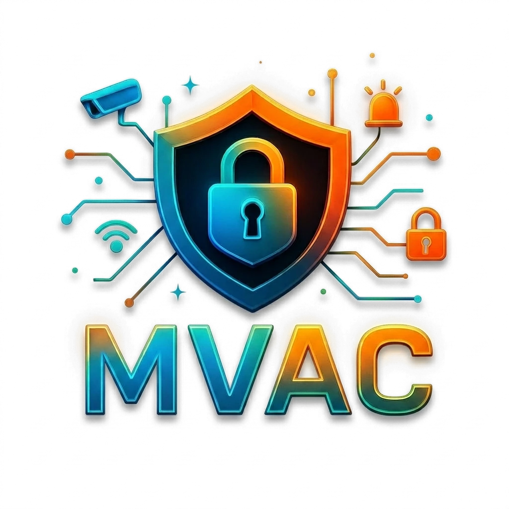 Logo MVAC : bouclier et cadenas